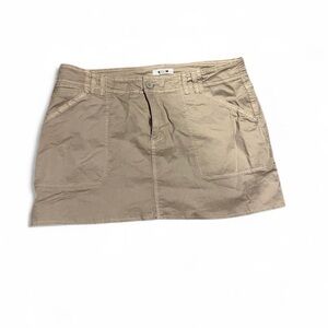 Garage Beige Mini Skirt